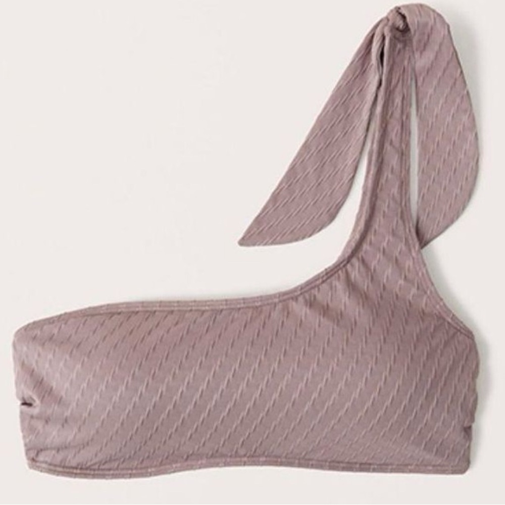 Abercrombie Mauve One Shoulder Bikini Top